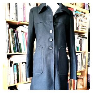 Women's Black Wool Coat